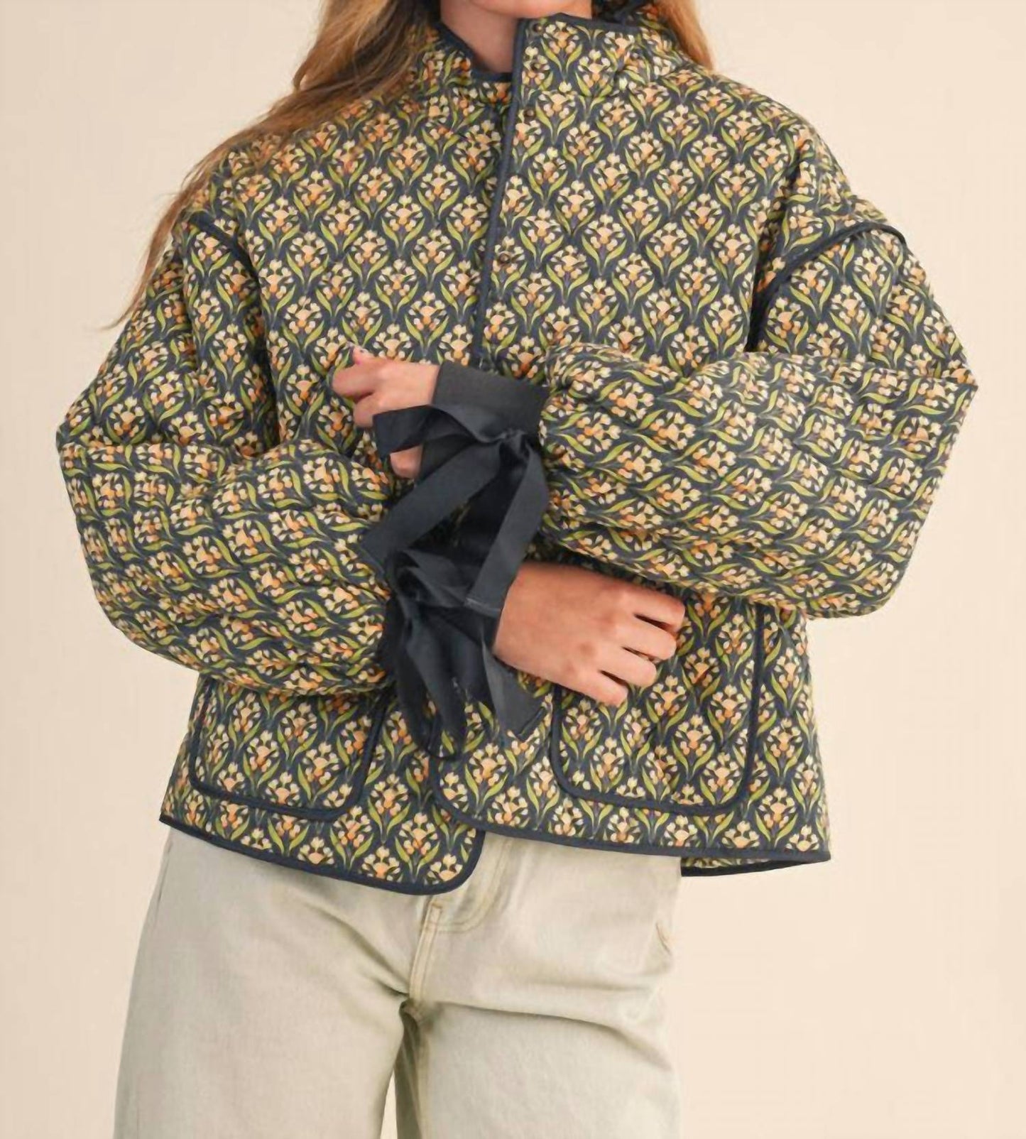&Merci - Level Up Floral Quilted Jacket