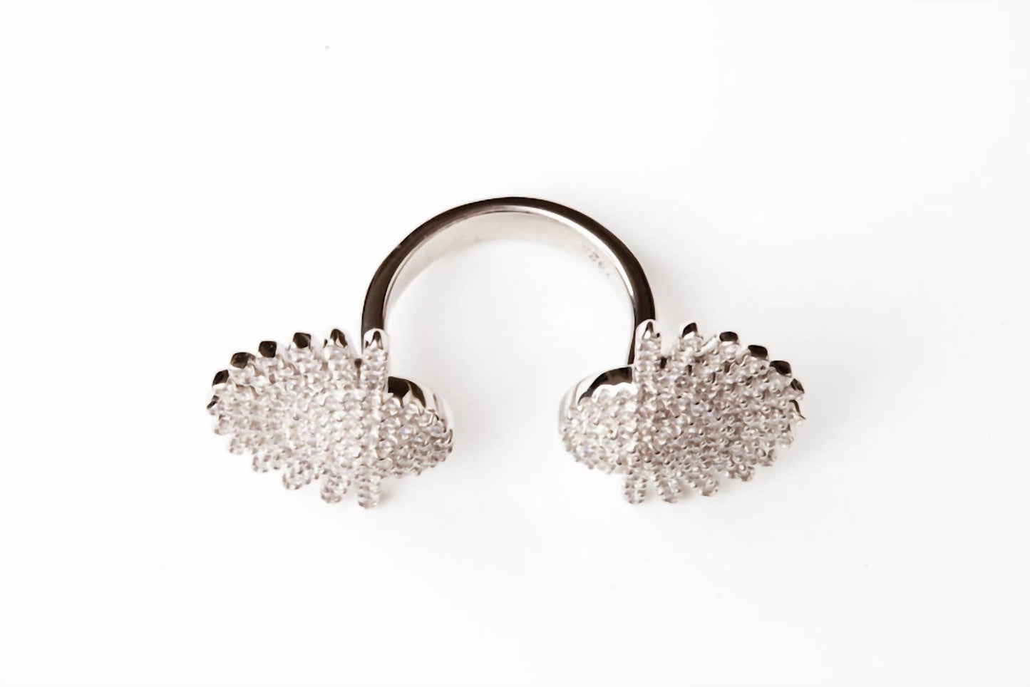 Avenue Chic - Women's Half Sunburst Cuff Ring