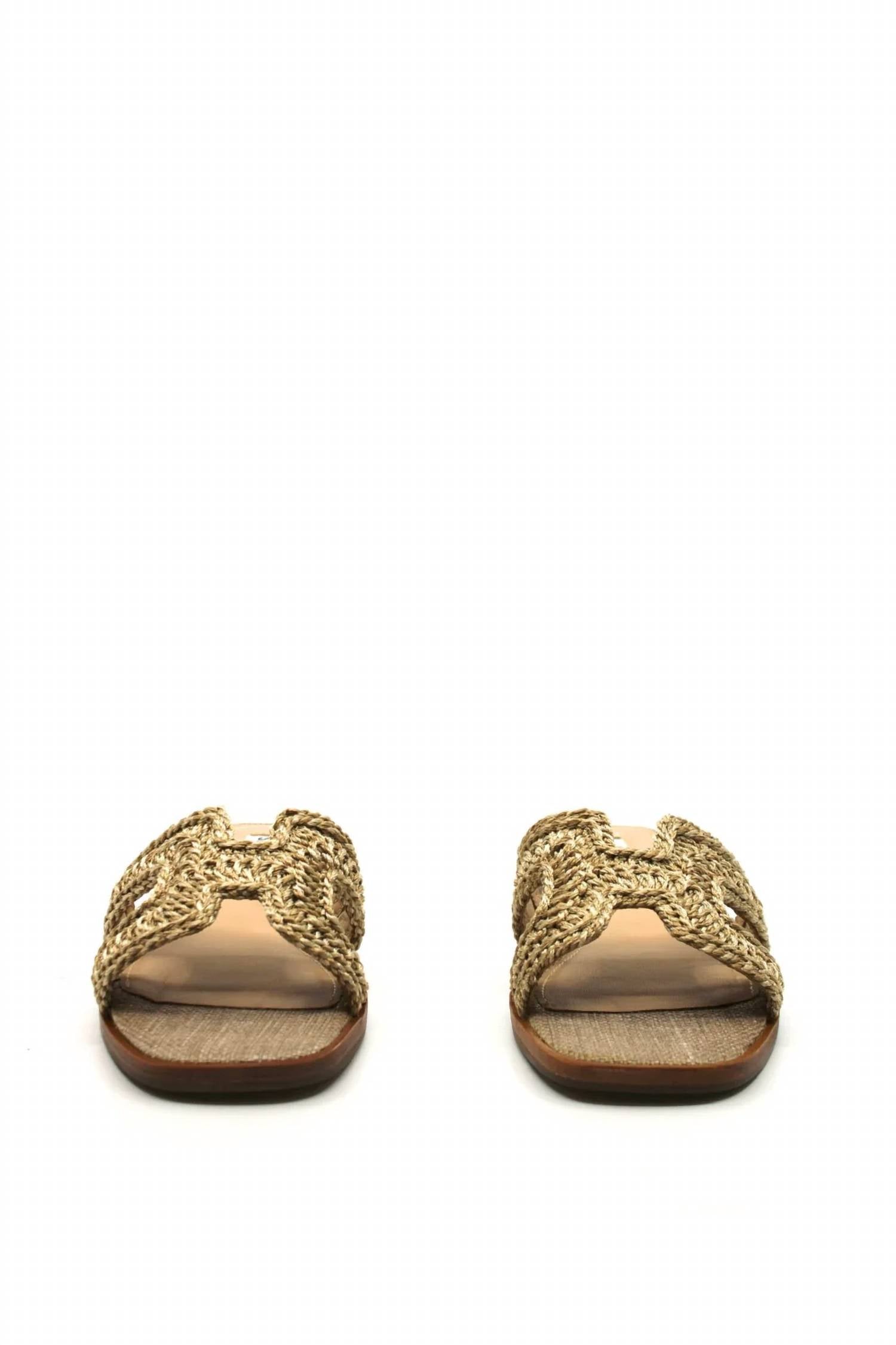 Steve Madden - Women's Hadyn Crochet Raffia Sandal