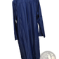 Denim Button Front Long Sleeve Maxi Dress