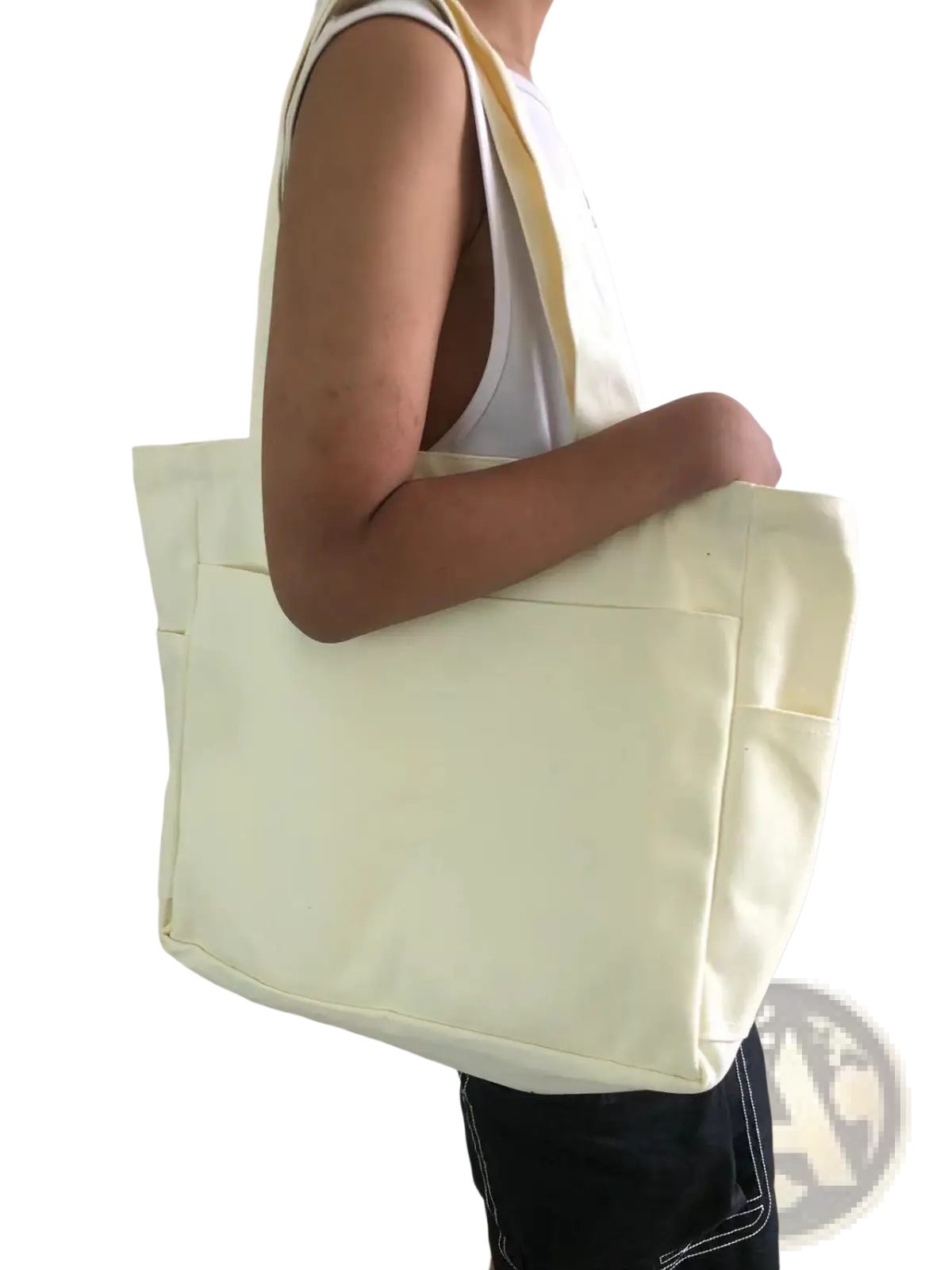 Denim Tote Bag Large Capacity Alma Latina Shoulder Bag