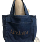 Denim Tote Bag Large Capacity Alma Latina Shoulder Bag