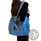Denim Tote Bag Large Capacity Alma Latina Shoulder Bag