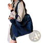 Denim Tote Bag Large Capacity Alma Latina Shoulder Bag