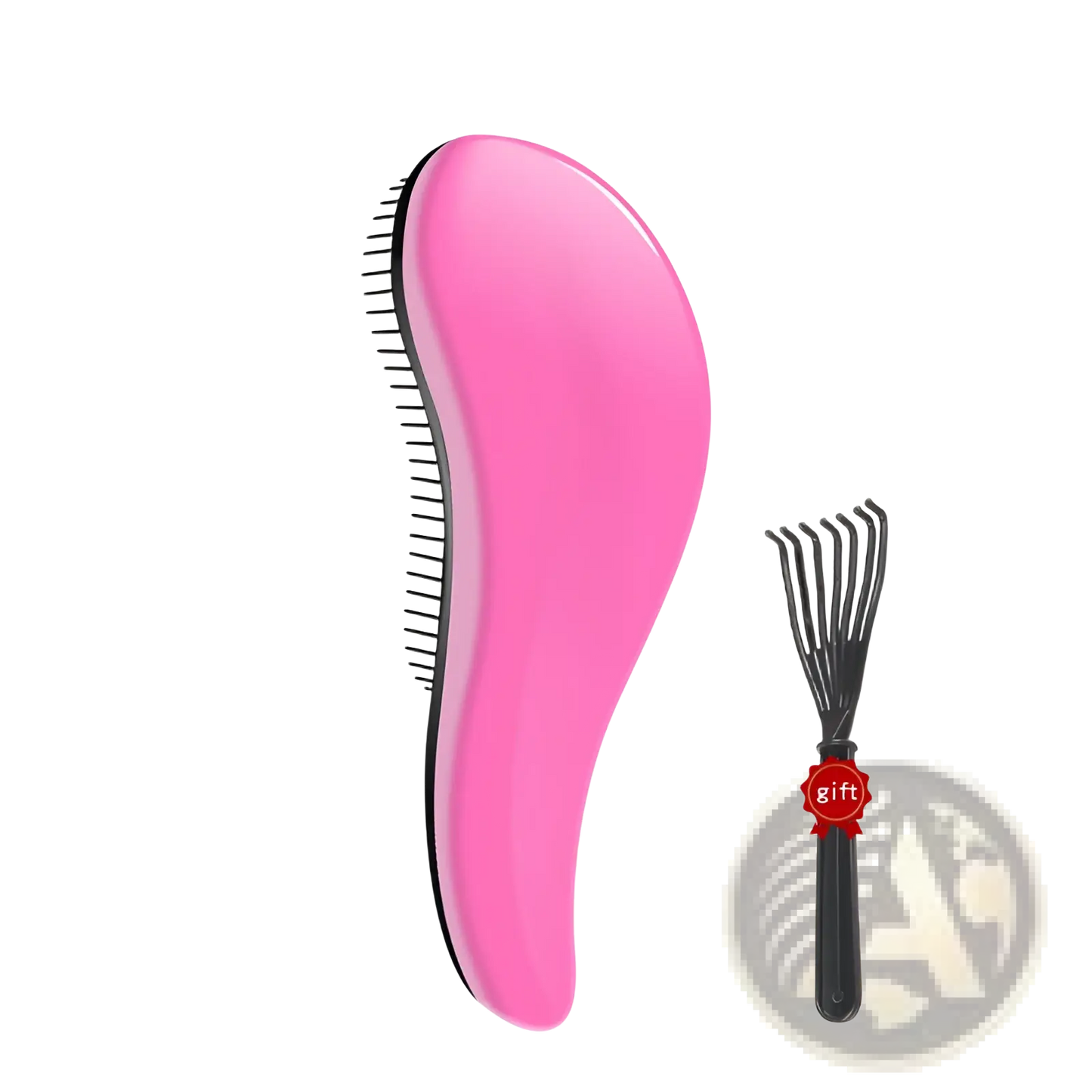 Detangling Hair Brush Set 3 Piece Glossy Styling Comb