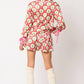 Peach Love - Christmas Jammies Top And Short Set