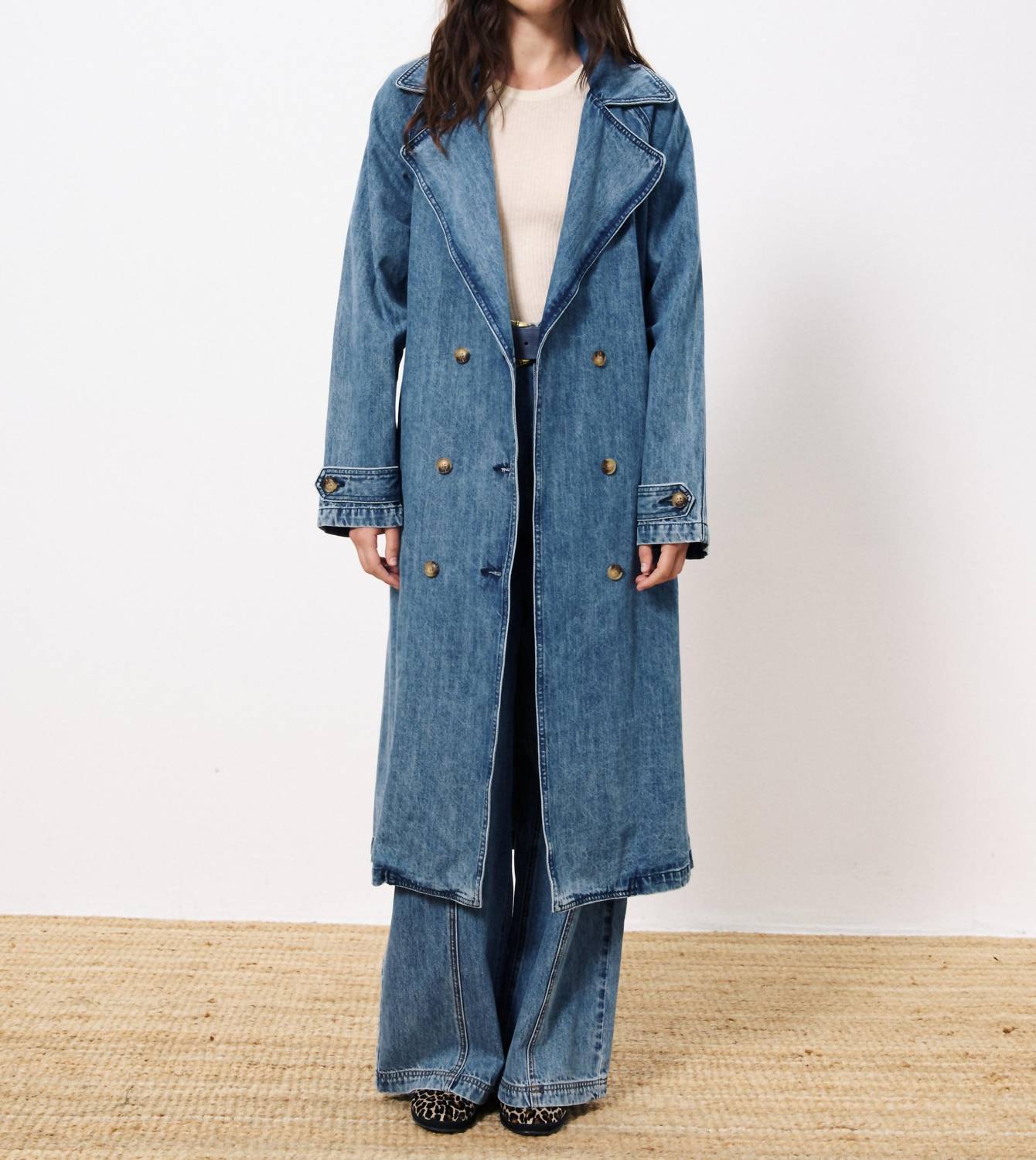Frnch - Carmelina Long Sleeve Trench Coat