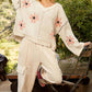 Pol - CHENILLE FLOWER SWEATER