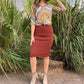Be Cool - Ribbed Knit Sweater Skirt