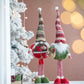 Set of 2 Fabric Standing Holiday Gnomes