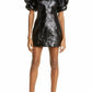 A.L.C. - Park Crinkled Faux Leather Mini Dress