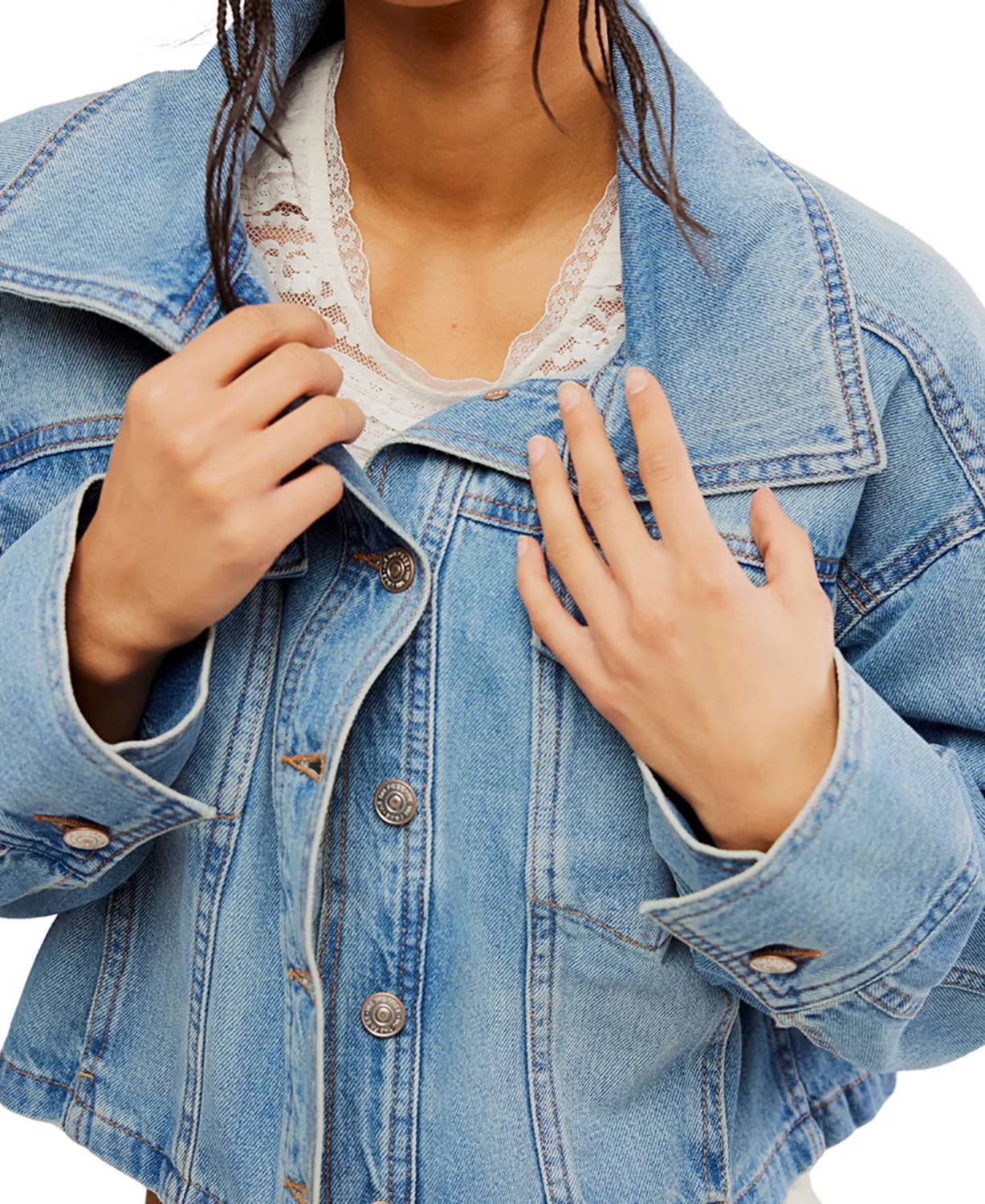 Free People - Side To Side Denim Jacket