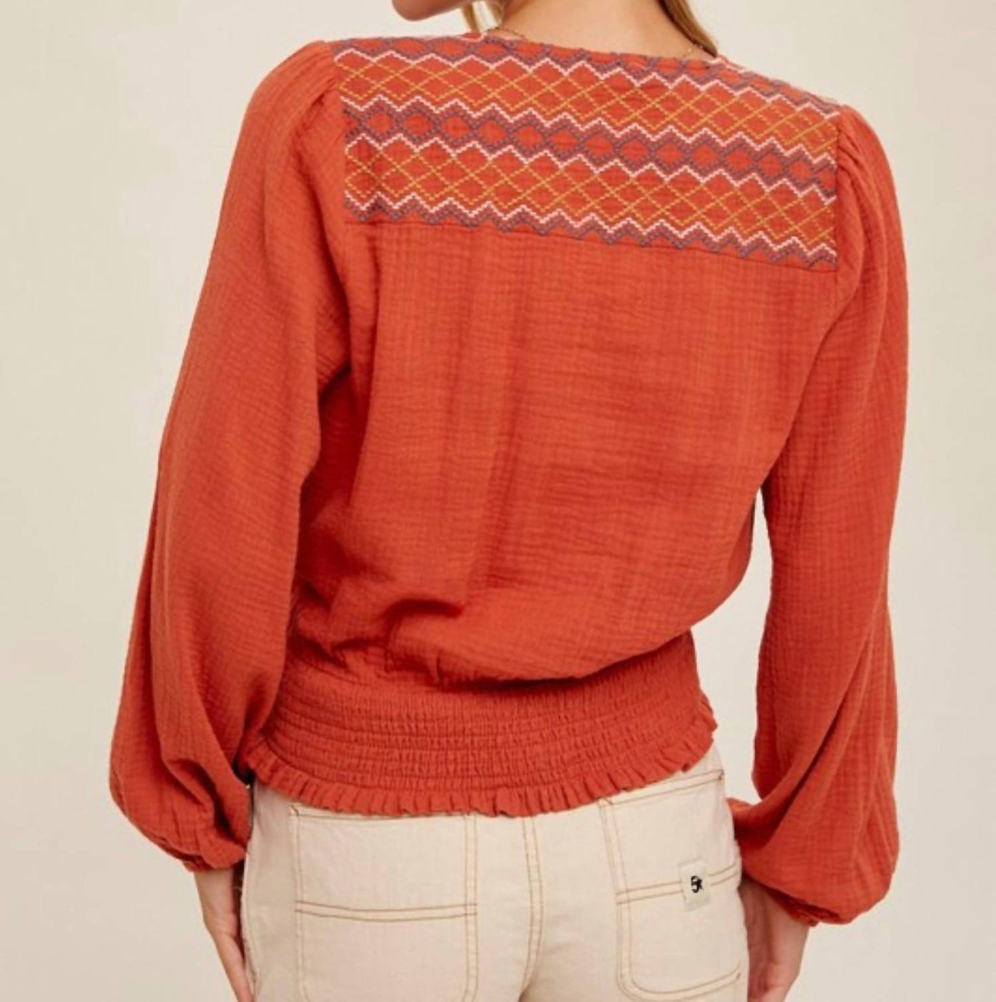 Hem & Thread - EMBROIDERED TOP