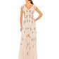 Mac Duggal - Cap Sleeve Embellished Dress