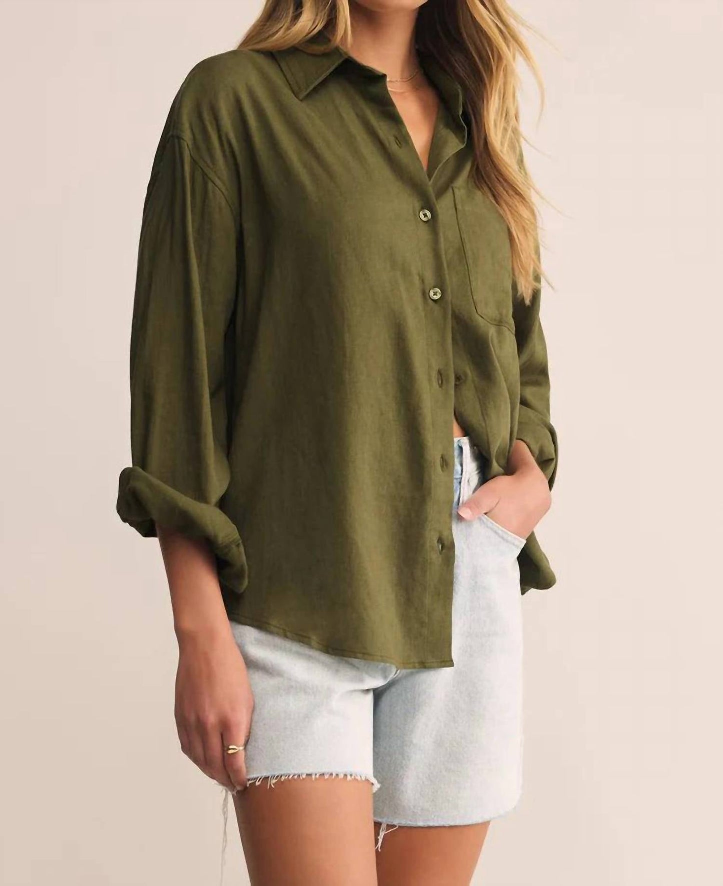 Z Supply - Alfie Linen Button Up Shirt