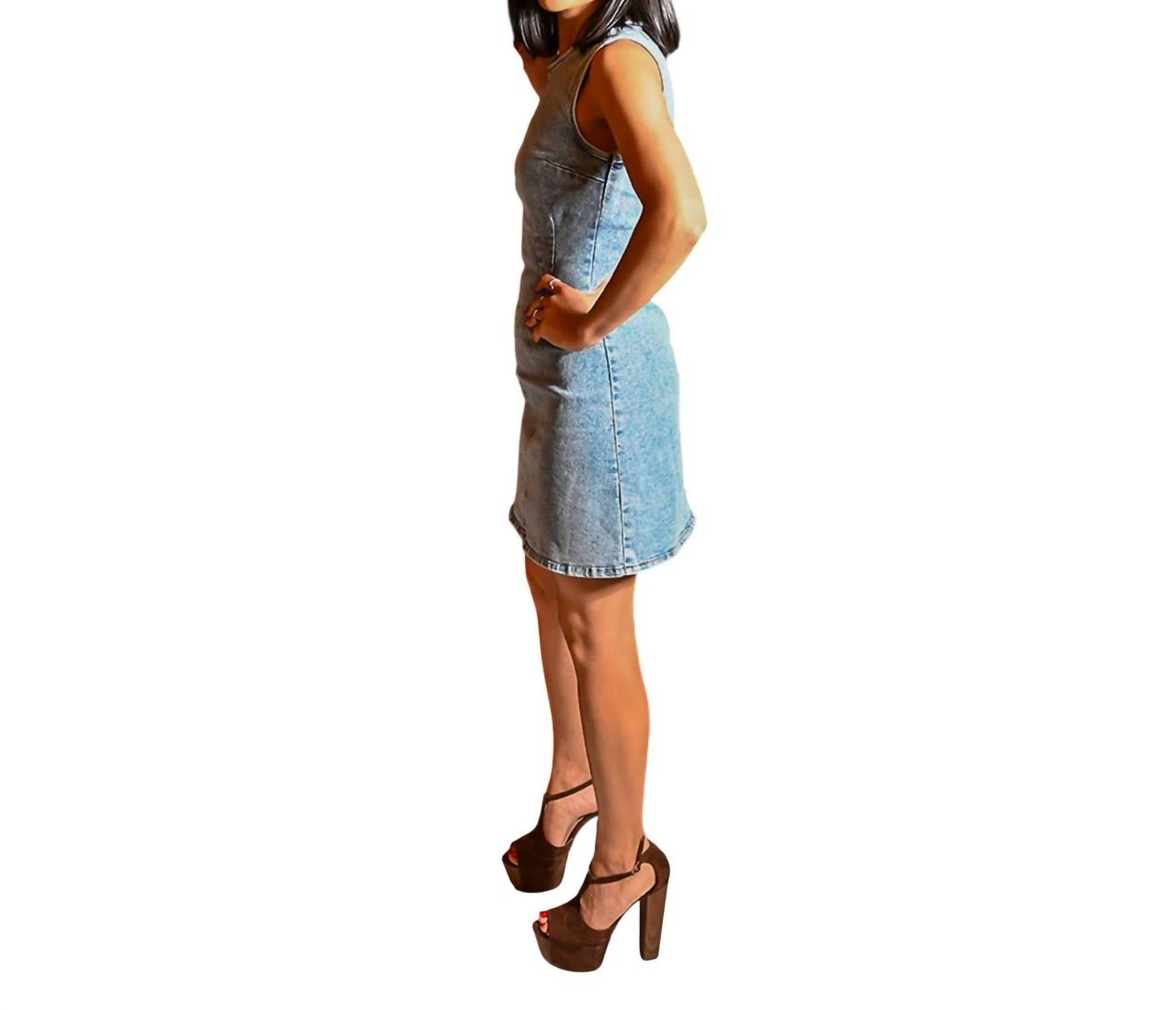 Habitual - Sleeveless Denim Mini Dress