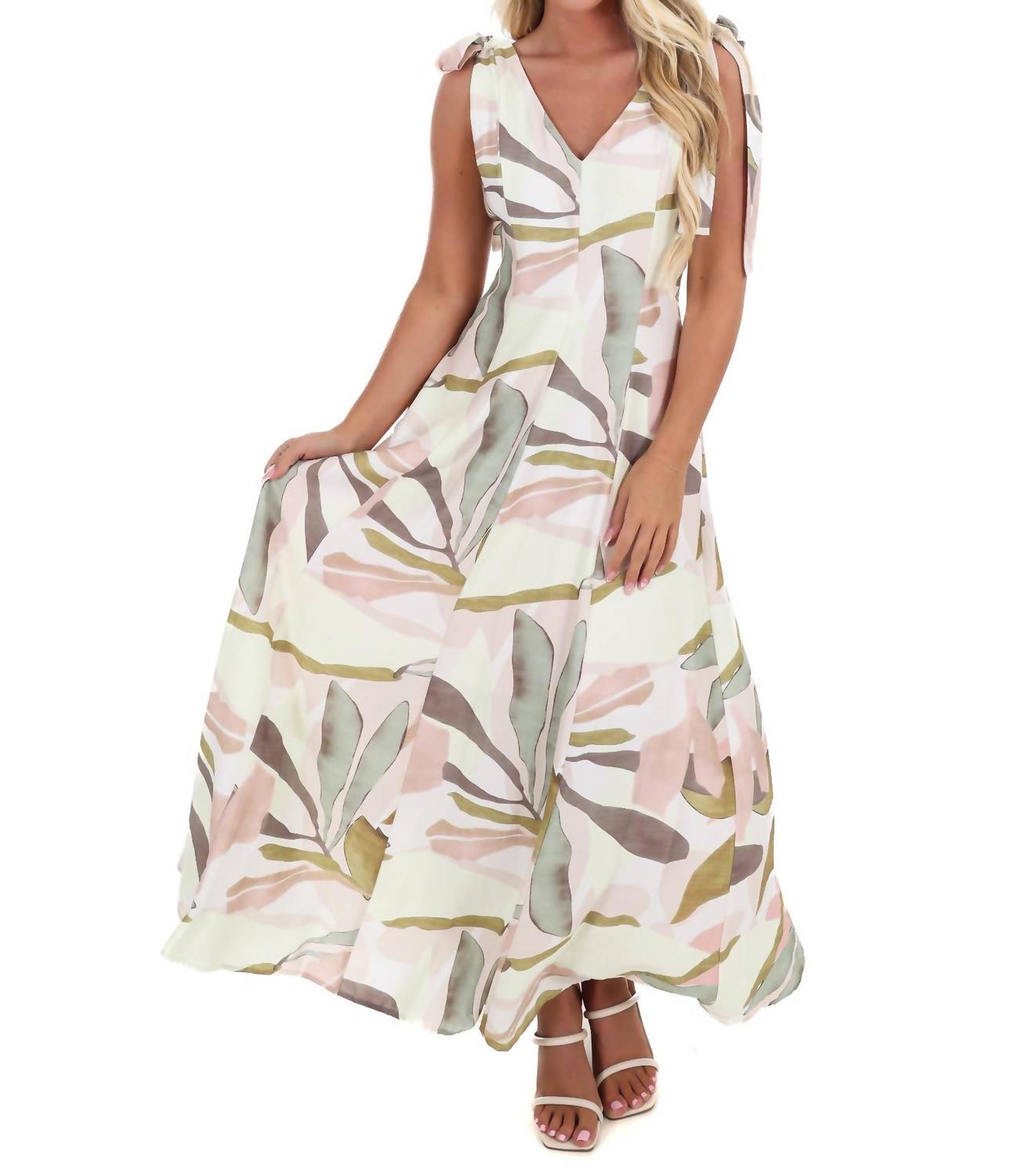 In February - Island Hour Tropical Maxi Dress