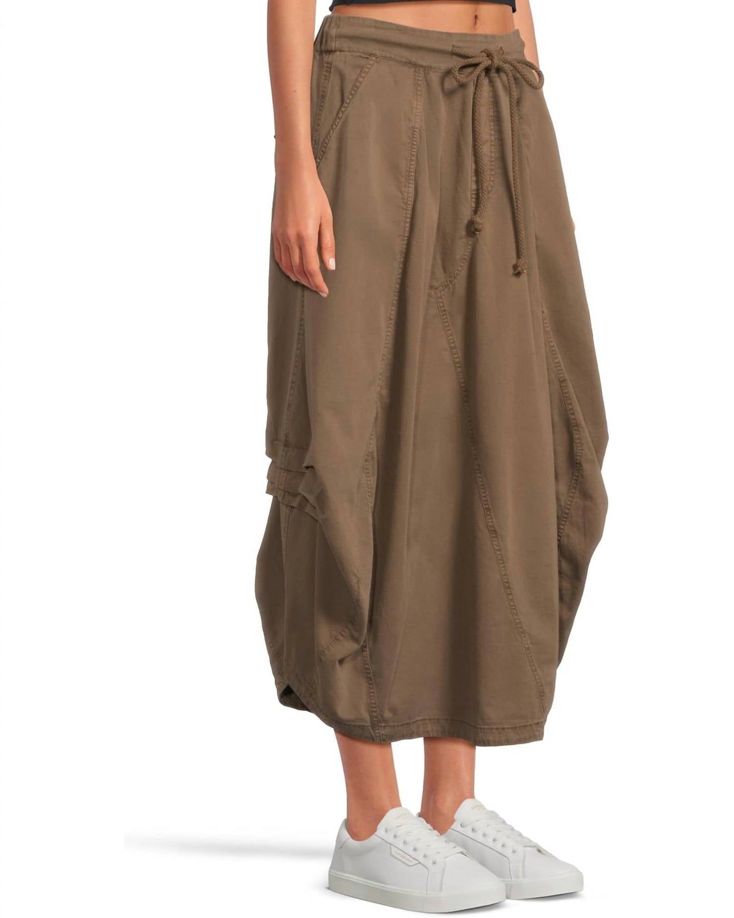 Free People - Willow Poplin Midi Skirt