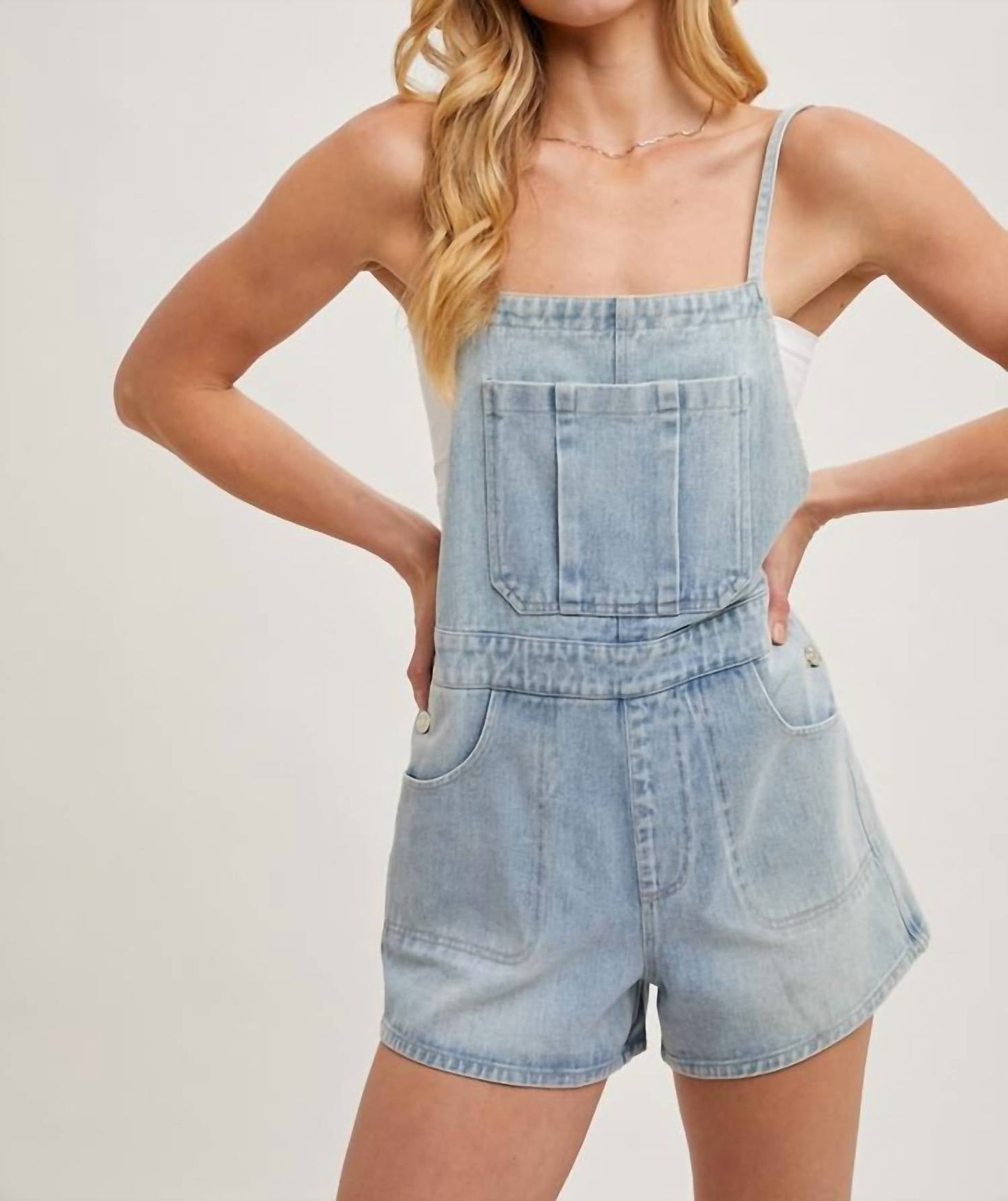 Bluivy - Denim Shorts Romper
