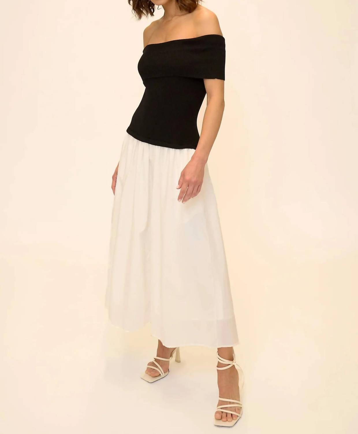 Central Park West - Darcy Mixed Media Dress