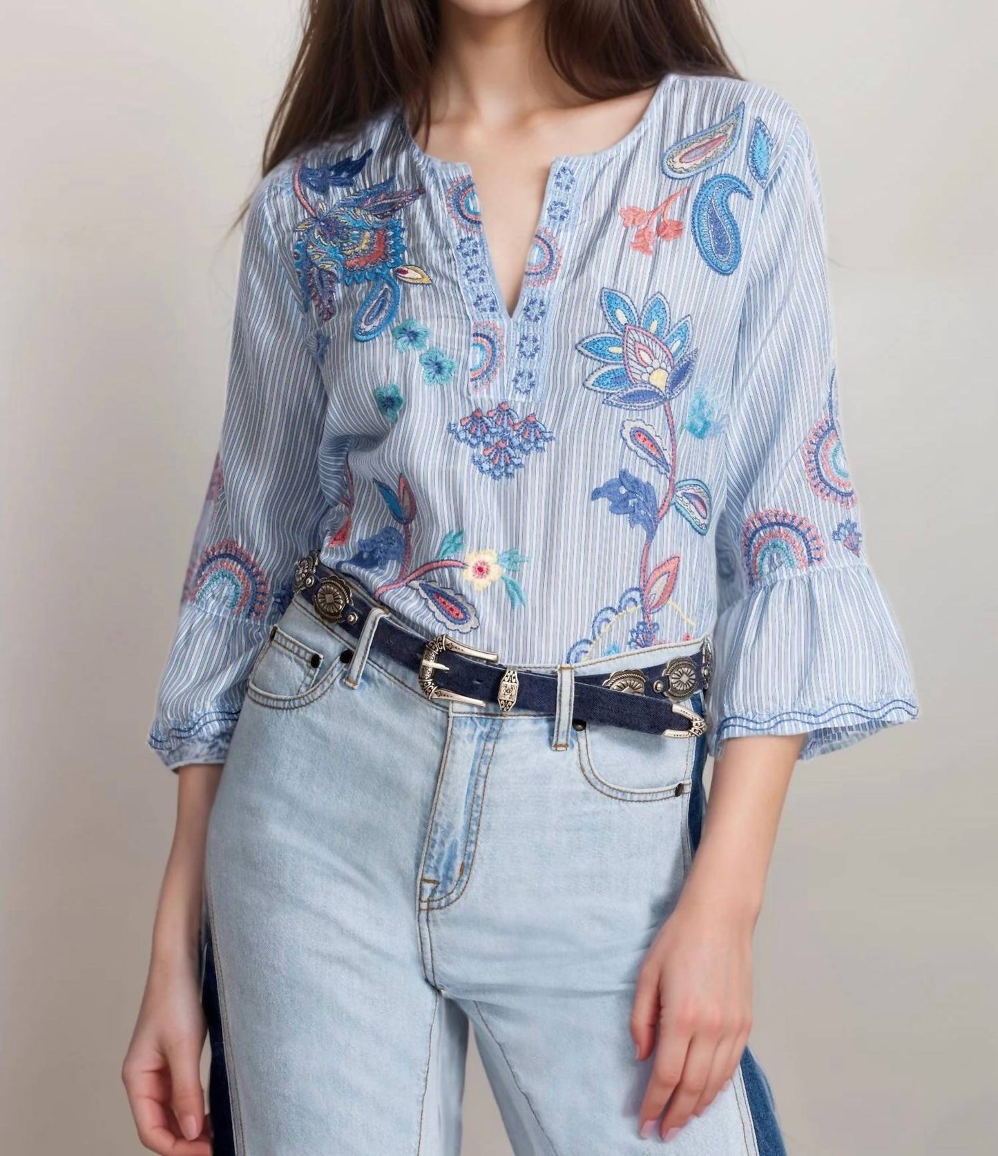 Johnny Was - Neilly Ruffle Sleeve Blouse
