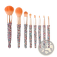 Diamond Makeup Brush Set with Rhinestone Storage Case