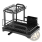 Dish Drying Rack 2 Tier Rustproof Metal Organizer