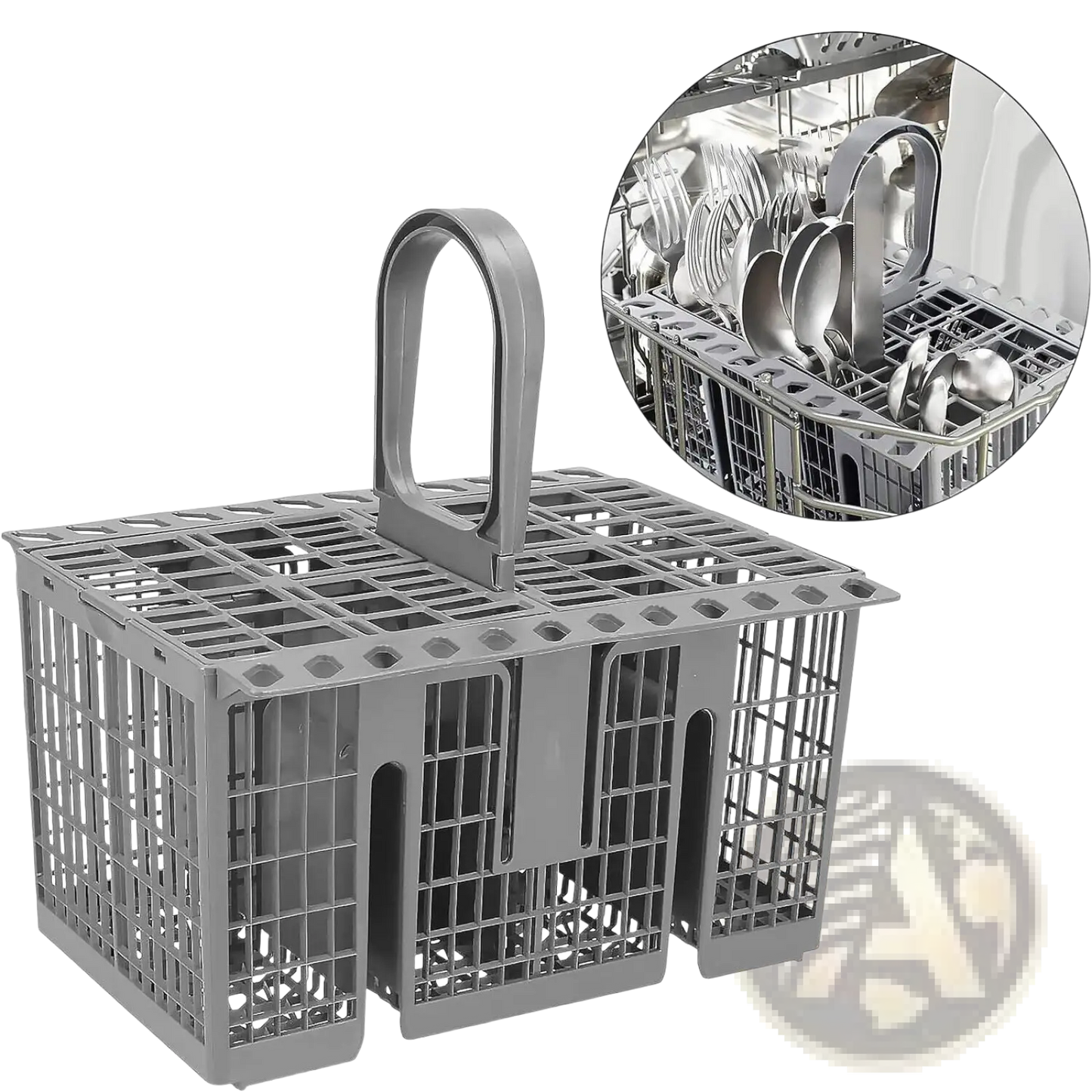 Dishwasher Cutlery Basket for Hotpoint Indesit Grey