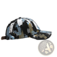 Distressed Paint Splatter Cotton Baseball Cap