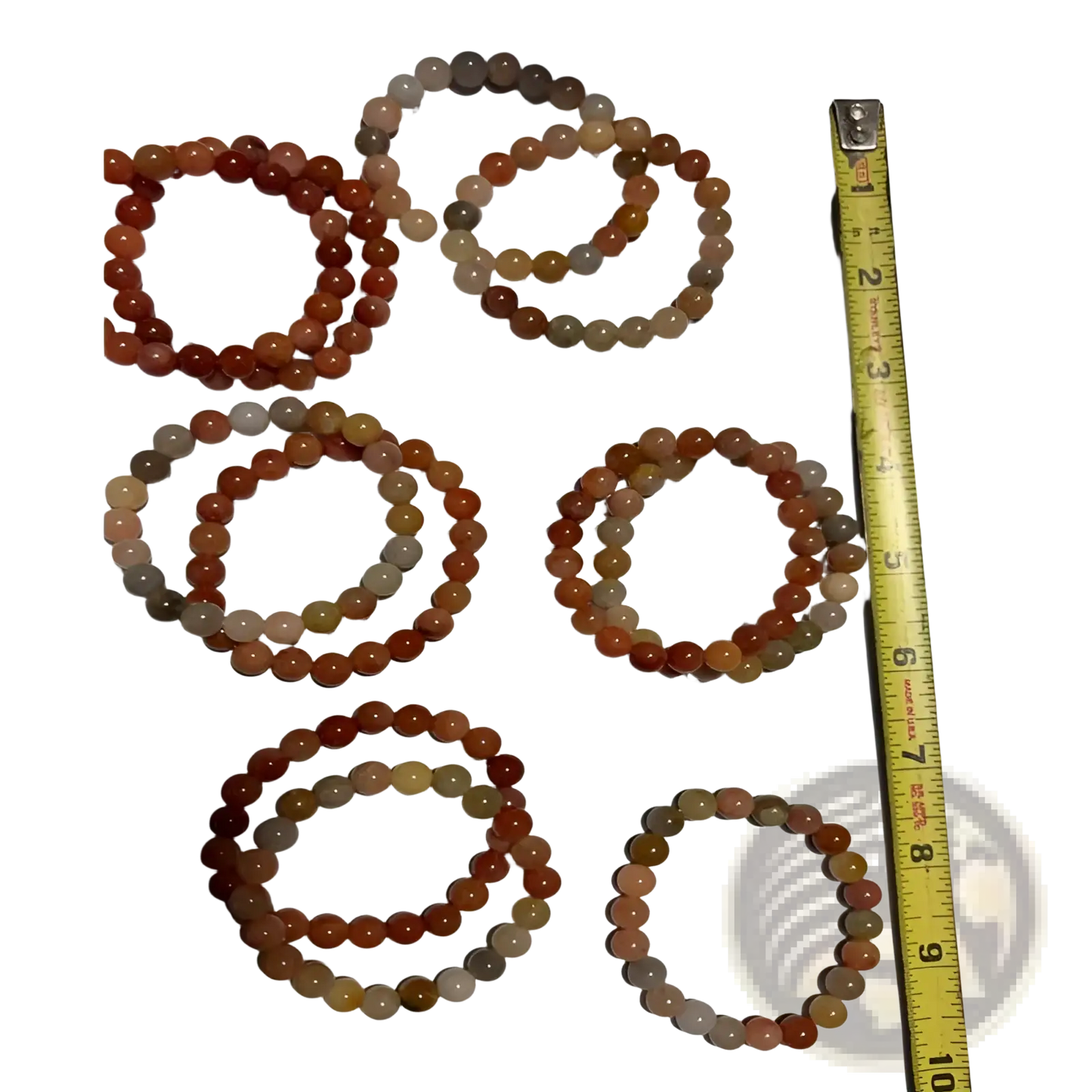 Double Happiness Carnelian and Tiger Eye Beaded Bracelet