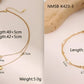 Double Layer 18k Gold Star and Pearl Stainless Steel Necklace
