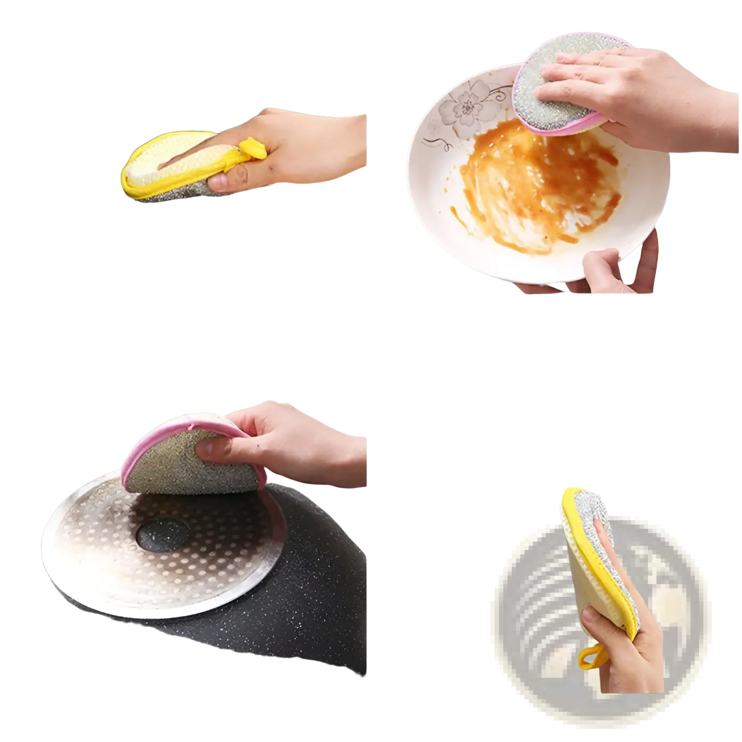 Double Sided Mesh Kitchen Scrubbers for Dishwashing