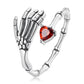 925 Sterling Silver Pavé Setting CZ Oxidized Ring