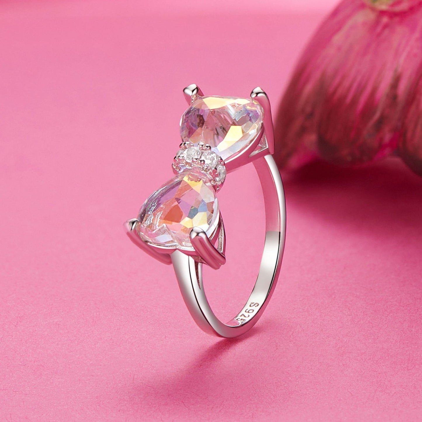 925 Sterling Silver 6.0 Size Pav�� Setting CZ Ring for Women