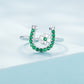 925 Sterling Silver Plated Platinum CZ Ring for Women