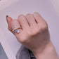 S925 Sterling Silver Pav�� Setting CZ Ring for Women