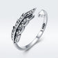 925 Sterling Silver Pavé Setting CZ Leaf Ring for Women