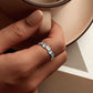 925 Sterling Silver Enamel and Platinum Plated Ring Size 6 for Women