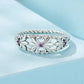 925 Sterling Silver Oxidized 1.3mm Pavé Set CZ Ring Size 6.0 for Women