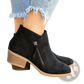 Dr. Martens Suede Chunky Heel Side Zip Boots
