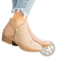 Dr. Martens Suede Chunky Heel Side Zip Boots