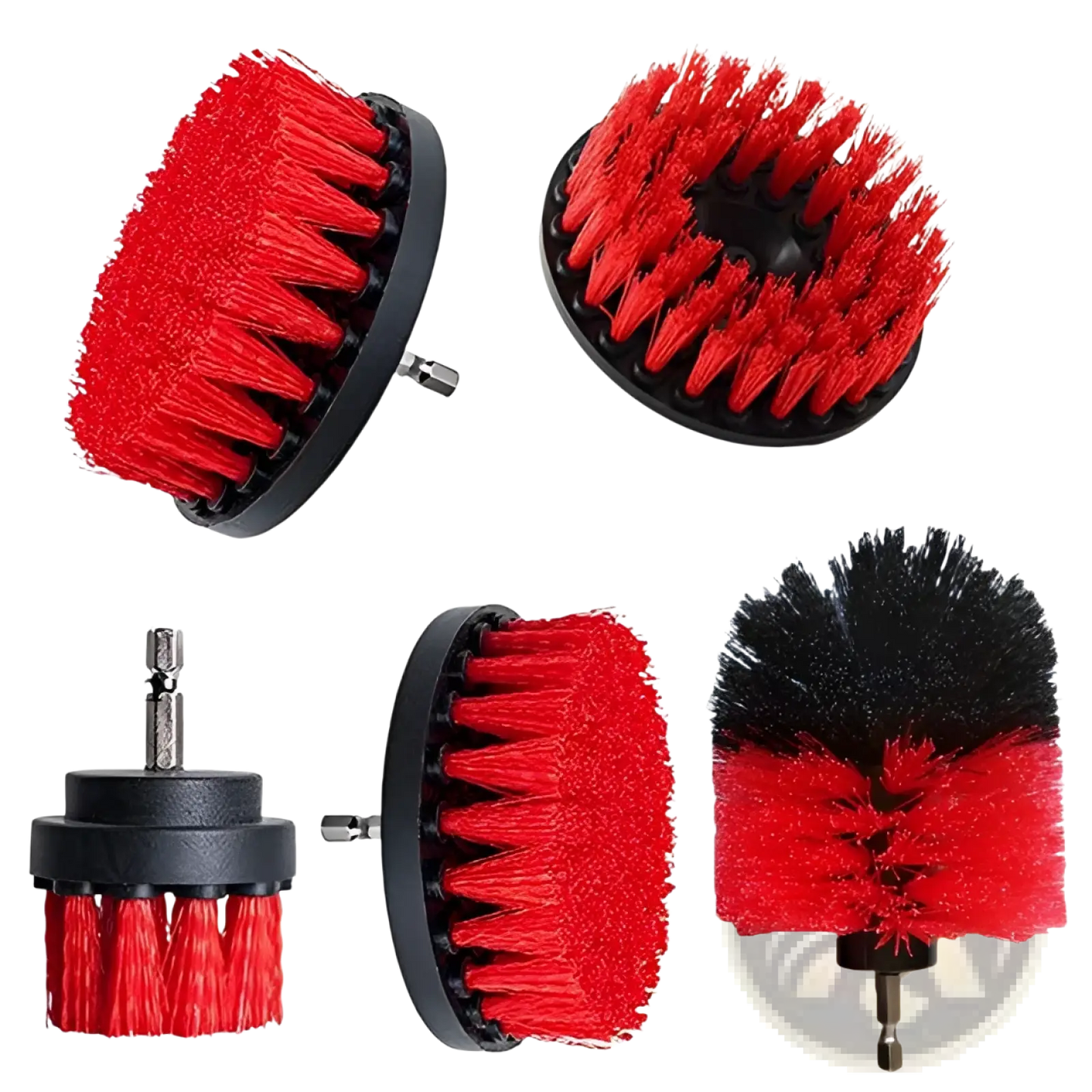 Drill Brush Attachment Set for Kitchen and Car Cleaning