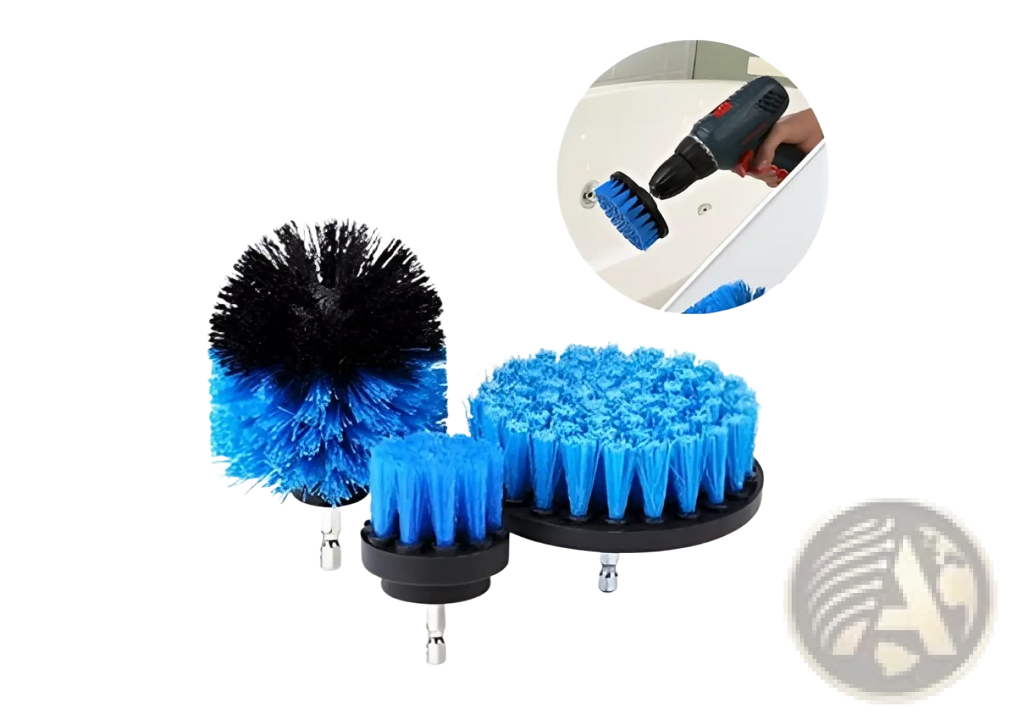 Drill Brush Attachment Set for Kitchen and Car Cleaning