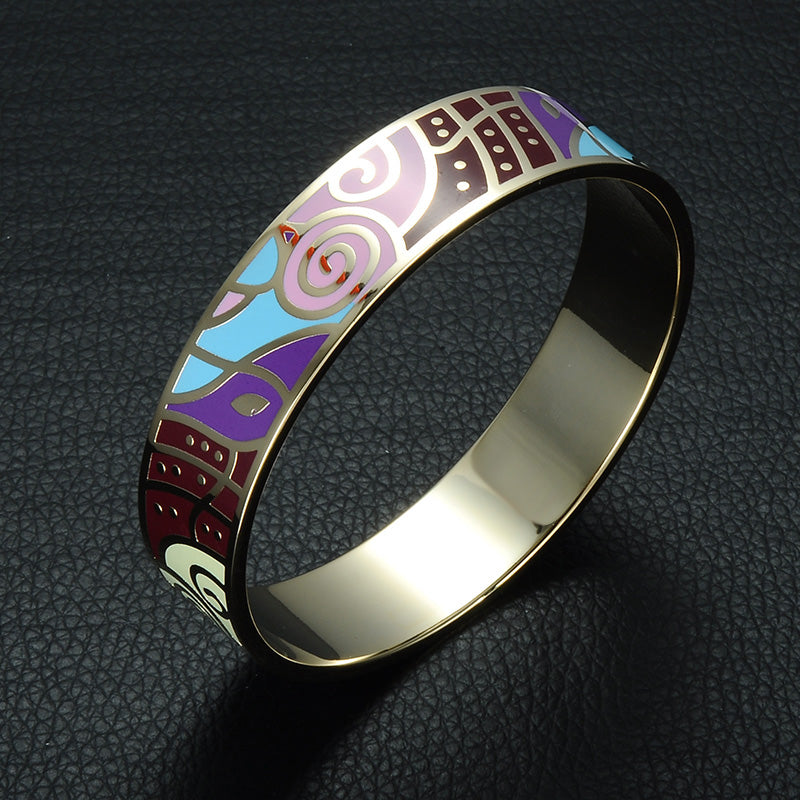 Homvare Women’s Gold Plated Enamel Bracelet