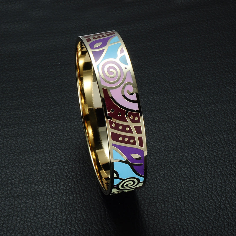 Homvare Women’s Gold Plated Enamel Bracelet