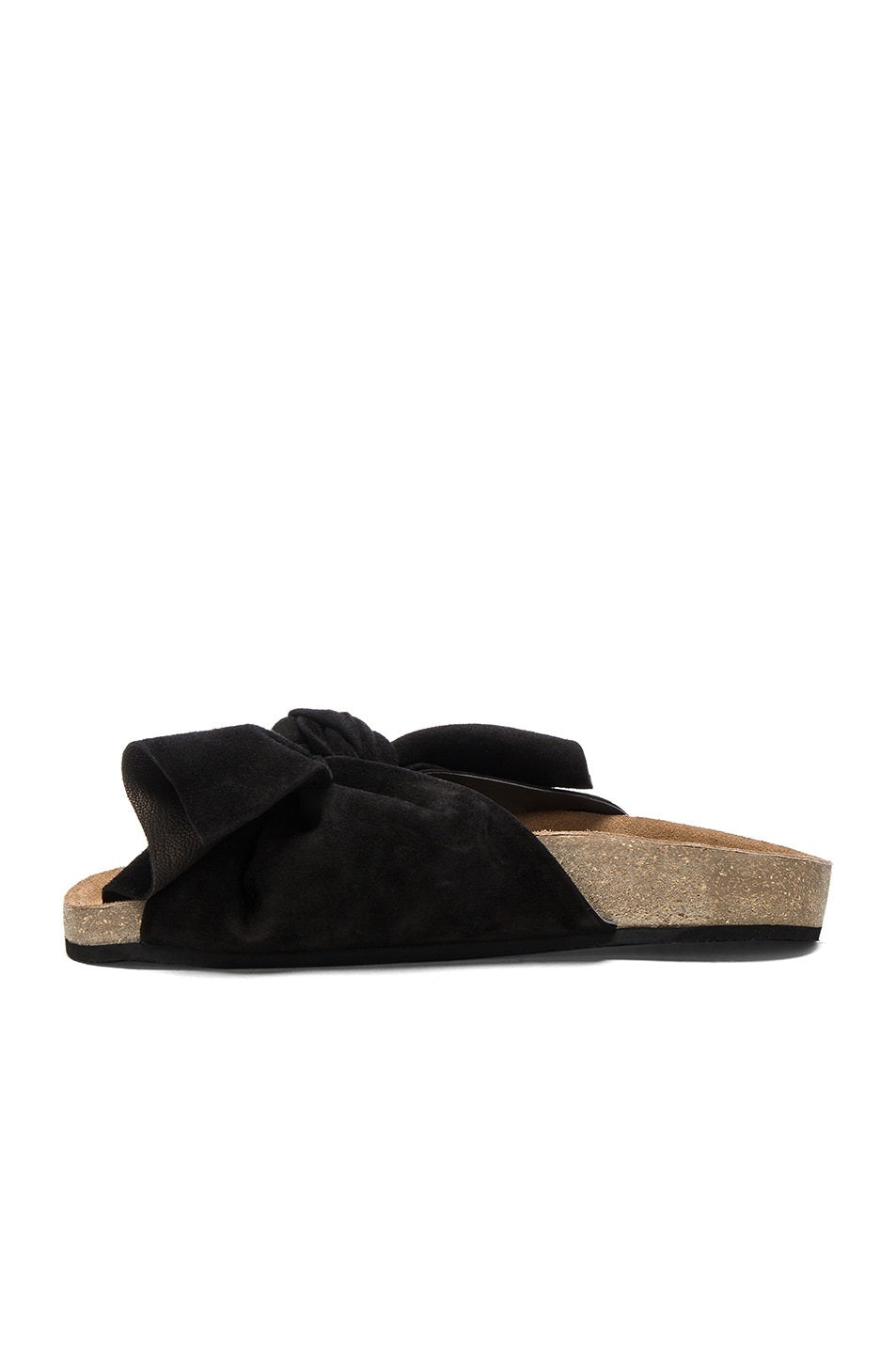 Ulla Johnson Women's Suede Bow Sandal Black Size 35"
