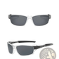 Dubery Retro Polarized Sport Sunglasses with Clear Frames
