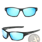 Dubery Retro Polarized Sport Sunglasses with Clear Frames