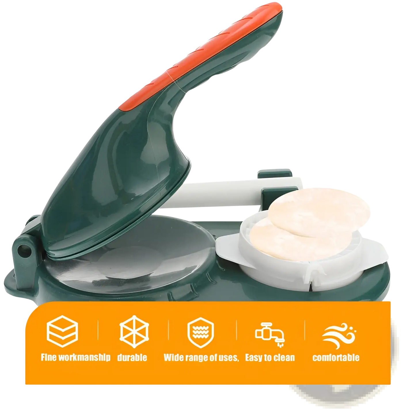 Dumpling Maker 3 in 1 Manual Dough Pressing Tool