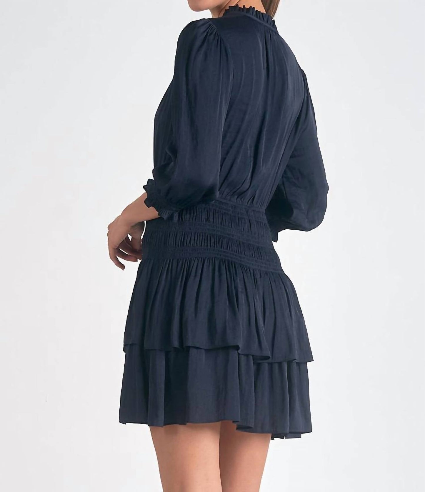 Elan - Smocked Satin Dress